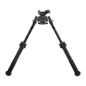 Atlas Gunworks QD Picatinny Bipod 5-9" Black Swivel Folding