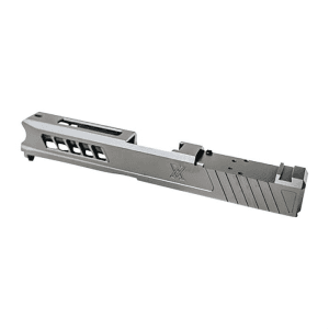 True Precision Glock 43 Slide RMS Cut Stealth Grey Front/Rear Serrations