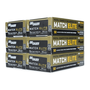 Sig Sauer Match Elite 9mm 147 Gr JHP (Range Bundle)