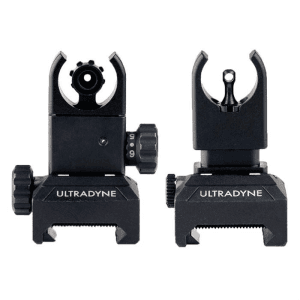 Ultradyne Usa C4 Folding Front And Rear Sight Combo Udblack