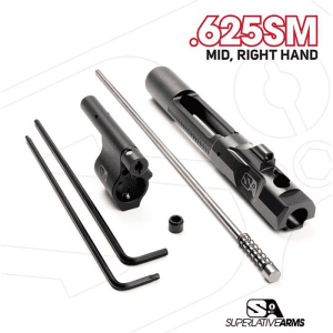 Superlative Arms Mid-Length Adjustable Piston System for AR-15 Black