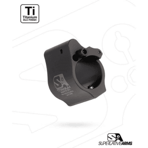 Superlative Arms AR-15 Solid Titanium Adjustable Gas Block .875" Black