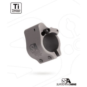 Superlative Arms AR-15 Titanium Adjustable Gas Block .750" Clamp-On