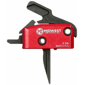 Midwest Industries Enhanced Flat Trigger 3.5lb for AR-15 Single-Stage (Black)
