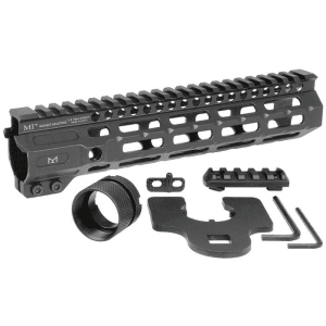 Midwest Industries 9.5" Black Aluminum M-LOK Free Float Handguard for AR-15