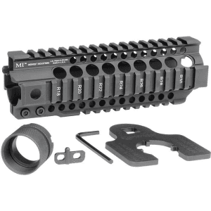 Midwest Industries 7.25" Black Aluminum Free Float Handguard for AR-15
