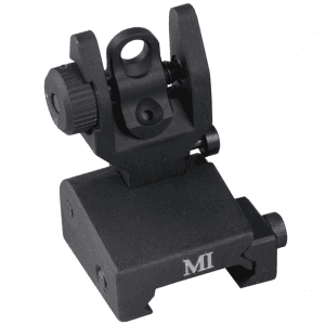 Midwest Industries Ar-15Flip-up Adjustable Mctar-splp Rear Sight Black