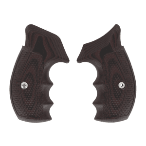 VZ Grips S&W K/L Frame Round Butt Grips G-10 Black Cherry Tac Diamond