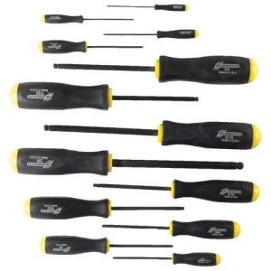 Bondhus 13-piece Standard Hex Screwdriver Set - .050-3/8
