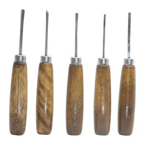 U.J. Ramelson #106m Sub Mini Straight Handle Woodcarving 5 Piece Set