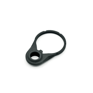J P Enterprises Black Steel Enhanced Carbine Buttstock Lock Plate for AR-15