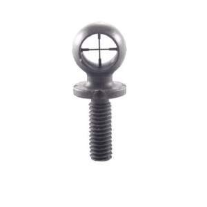 Kns Precision  Inc. Crosshairs Duplex Hooded Front Sight Brass Black