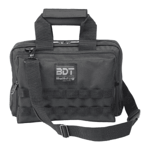 Bulldog Cases Deluxe 2 Pistol Range Bag W/strap & Molle Black