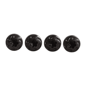 Vz Grips 4-Pack Black Turbo Screws for 1911 Officers