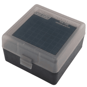 Mtm Case-Gard Flip Top Rifle Ammo Box 223-ruger 6x47 100 Round Smoke
