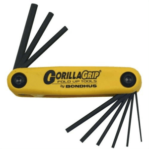 Bondhus Sae Hex Wrench 9-piece Set (0.050''-3/16'')