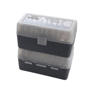 Chadwick & Trefethen Ammo Box 50rd Flip-top 223 204 Ruger 6x47 Clear/smoke