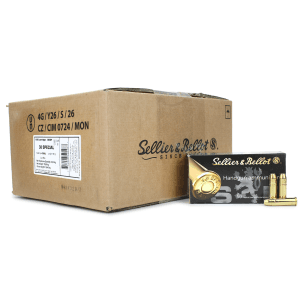 Sellier & Bellot Handgun 38 Special 158 Gr FMJ (Case)
