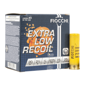 Fiocchi Low Recoil Trainer 20 Gauge 2.75 3/4 oz 7.5 Shot (Box)