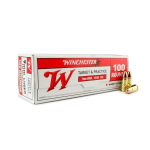 Winchester Target & Practice 9mm 115 Gr FMJ USA9MMVP (Box)
