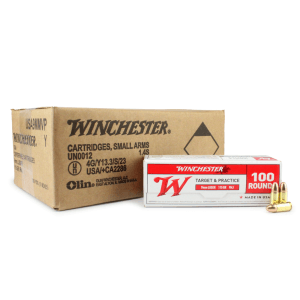 Winchester Target & Practice 9mm 115 Gr FMJ USA9MMVP (Case)
