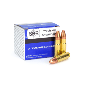 SBR Ammo High Velocity .458 SOCOM 500 Gr FMJ (Box)