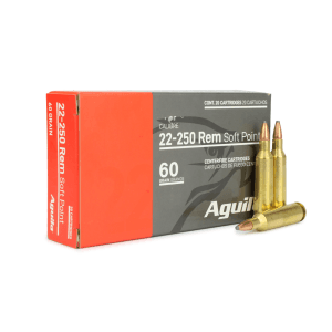 Aguila 22-250 Rem 60 Grain Soft Point (Box)