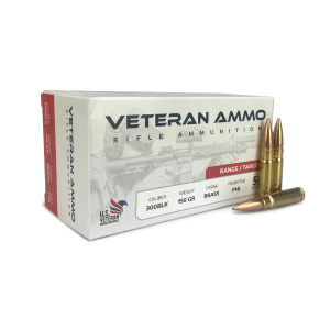 Hyperion Munitions Veteran Ammo 300 Blackout 150 Gr FMJ (Box)