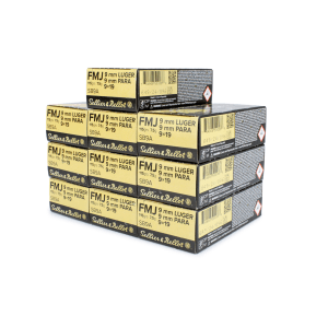 Sellier & Bellot 9mm 115 Gr FMJ (Range Bundle)