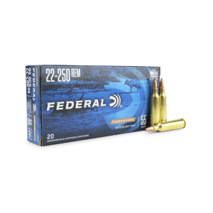 Federal Power-Shok 22-250 Rem 55 Gr SP (Box)