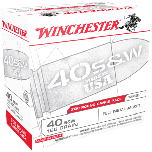 Winchester 40 S&W 165 GR FMJ (Bulk)