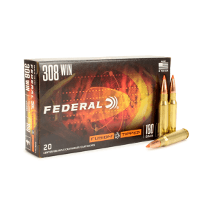 Federal Fusion Tipped Rifle 308 Winchester 180 Gr Bonded Polymer Tip (Box)