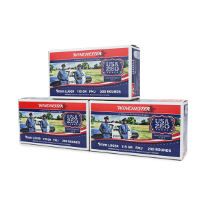 Winchester USA 9mm 115 Gr FMJ (Range Bundle)
