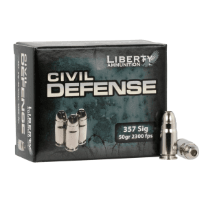 Liberty Civil Defense 357 Sig 50 Grain Lead-Free Fragmenting HP (Box)