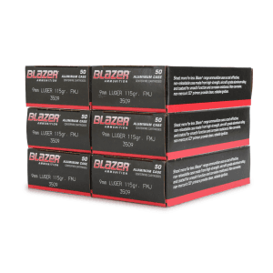 CCI Blazer Aluminum 9mm 115 Gr FMJ (Range Bundle)