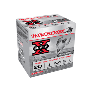 Winchester Xpert 20 Gauge 3 7/8 oz Steel 2 Shot (Box)