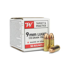Winchester Target & Practice 9mm 115 Gr FMJ (Box)
