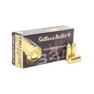 Sellier & Bellot 9mm 115 Gr FMJ (Box)