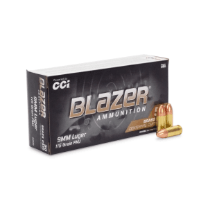 CCI Blazer Brass 9mm 115 Gr FMJ (Box)