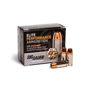 Sig Sauer 9mm Luger 115 Gr V-Crown JHP (Box)