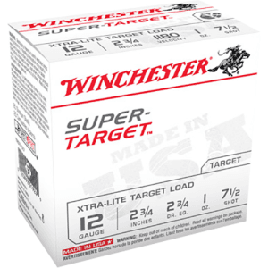Winchester Super Target Xtra-Lite 12 Ga 2.75 1 oz 7.5 Shot (25 Rounds)