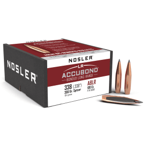 Nosler AccuBond Long Range 338 Cal 300gr Spitzer 100ct