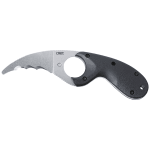 CRKT Bear Claw Orange Handle Veff Serrated Knife
