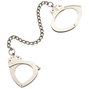 Smith & Wesson 1900 Oversized Nickel Leg Irons with 14 Chain