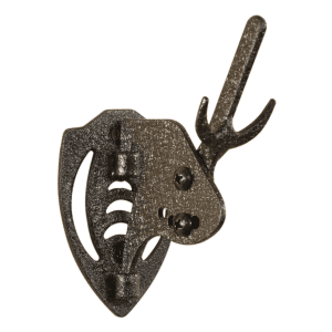 Skull Hooker Mini Hooker Steel Trophy Mount Graphite Black