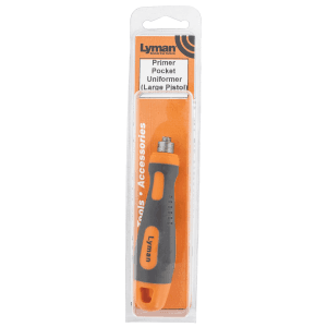 Lyman MultiCaliber Steel Primer Pocket Uniformer Gray/Orange