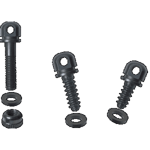 Outdoor Connection Black Steel Swivel Base Set with Spacers