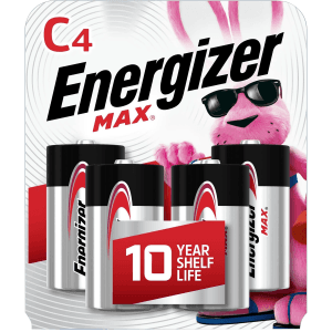Energizer Max C Batteries Leak Resistant Long Lasting 4 Pack