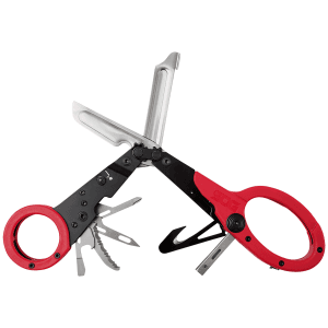 SOG ParaShears Red Multitool with 11 First Responder Tools