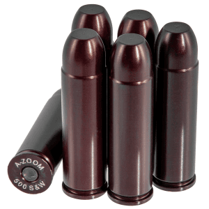 AZoom Revolver Snap Caps 500 S&W 6-Pack Aluminum (Box)